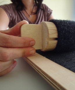 Klettbrett in Handreha Klettbrett in Handreha