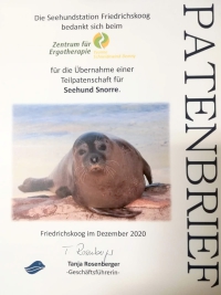 Seehund Patenschaft für Snorre