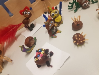 Herbst-Aktion Okt 2021 Kastanienfiguren