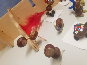 Herbst-Aktion Okt 2021 Kastanienfiguren Herbst-Aktion Okt 2021 Kastanienfiguren