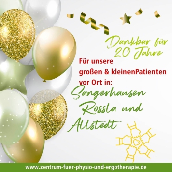 Jubiläum – 20 Jahre Zentrum für Physio- und Ergotherapie Jubiläum – 20 Jahre Zentrum für Physio- und Ergotherapie