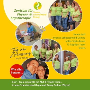 Jubiläum – 20 Jahre Zentrum für Physio- und Ergotherapie – Rückblick damals und heute Jubiläum – 20 Jahre Zentrum für Physio- und Ergotherapie – Rückblick damals und heute