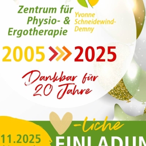 Das war unser Jubiläum – 20 Jahre Zentrum für Physio- und Ergotherapie